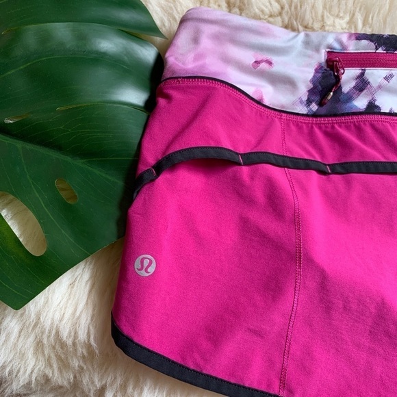 Lululemon RARE Speed Short Raspberry Blooming Pixie 4 - Picture 5 of 9
